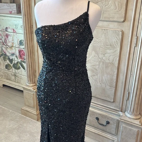 New Black Prom Dress, Homecoming Dress, Black Dress, Sequin Dress, Nwot-Size Xs | Color: Black | Size: Xs | Cindybubu's Closet